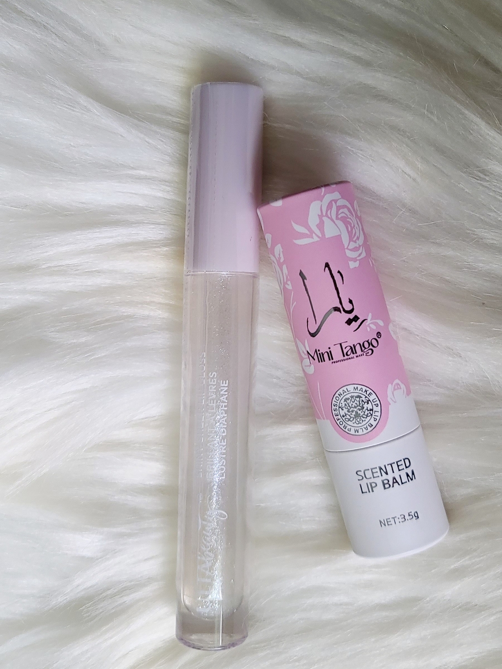 Pink Scented Lip Balm & Clear Lip Gloss Duo Bundle